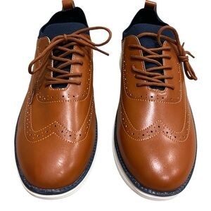 GUBARUN Men's Dress Sneakers Leather Oxfords Shoes Business Wingtip Shoes